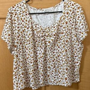 Floral Print Women's Top
